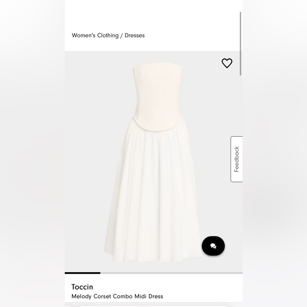 Toccin Corset Dress - worn once, perfect for bridal events!!!